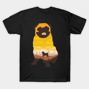 Pug landscape T-Shirt